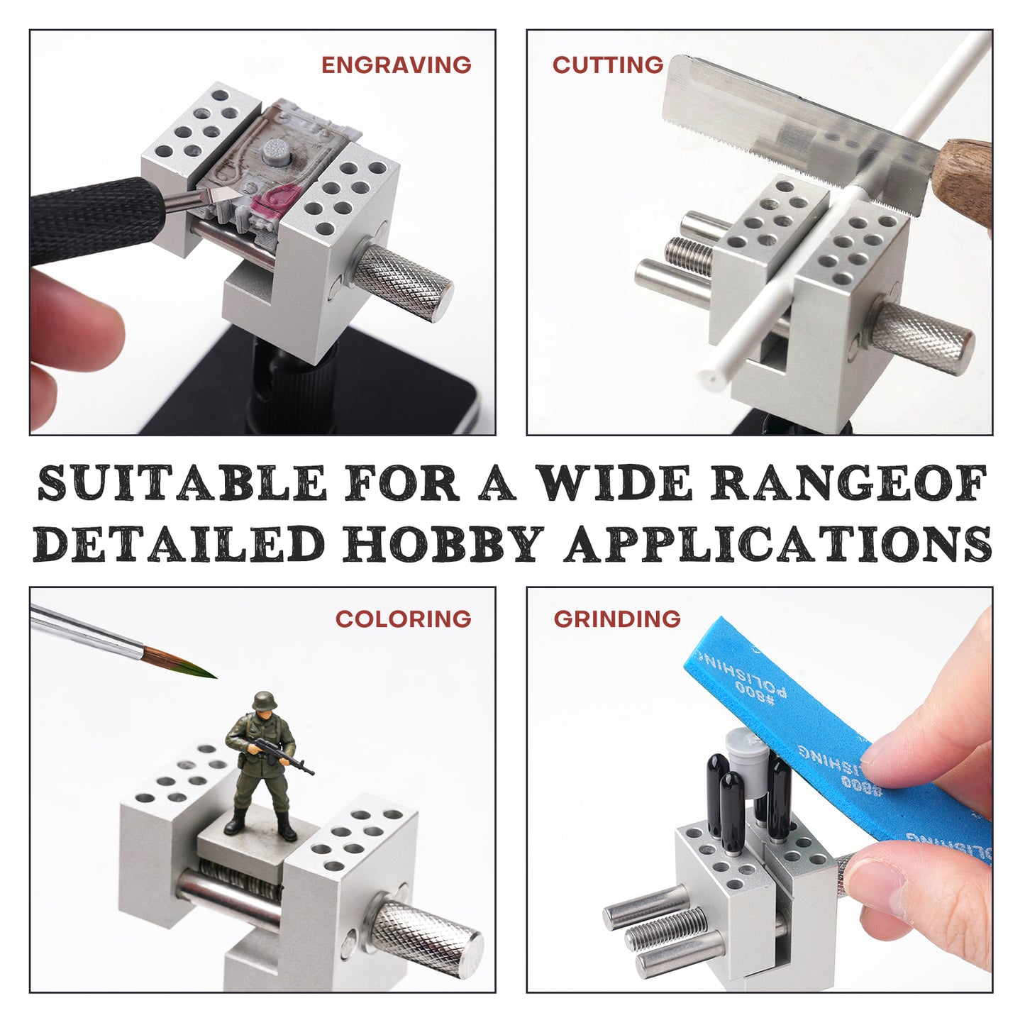 Golden Maple Mini Precision Miniature Vise Vise 360° Swivel