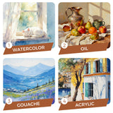 Brushes are suitable for watercolor, oil paints, gouache, and acrylic paints.