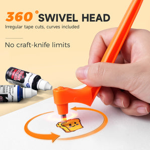 360° Rotary Craft Cutter – Precision Swivel Blade Pen for Stencils, Scrapbooking & DIY Crafts
