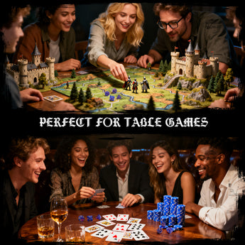 Polyhedral dice are suitable for a variety of tabletop games, miniature wargaming, and card games.