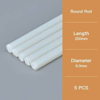 This round model rod has a diameter of 6.0 mm and a length of 250 mm.