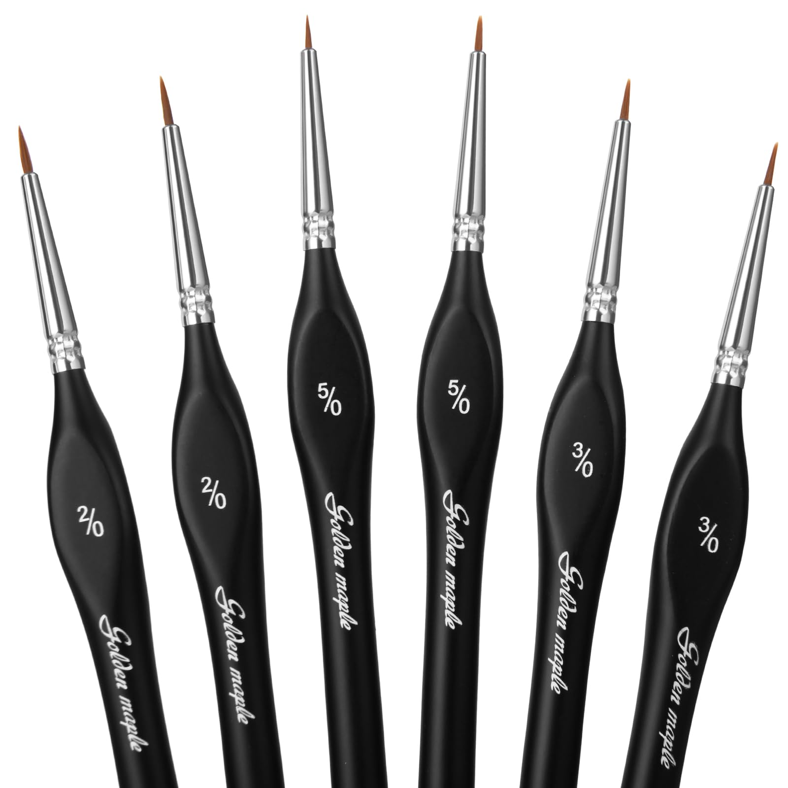 5 0 3 0 2 0 Extra Fine Tip Nylon Detail Brush 6pcs set