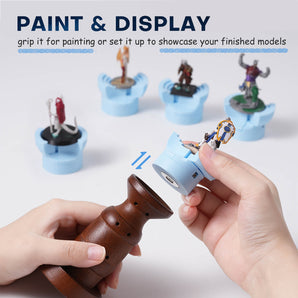 Ergonomic Painting Handle with 5 Magnetic Clamp Heads – Perfect for Warhammer, D&D & Scale Models