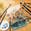 Golden Maple 10PCS Artist Paint Brushes Set for Watercolor Acrylic Oil Painting Brush