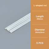 L-Shaped Craft Angle Strip: 3×3mm Section, 250mm Length – Model Building Supply