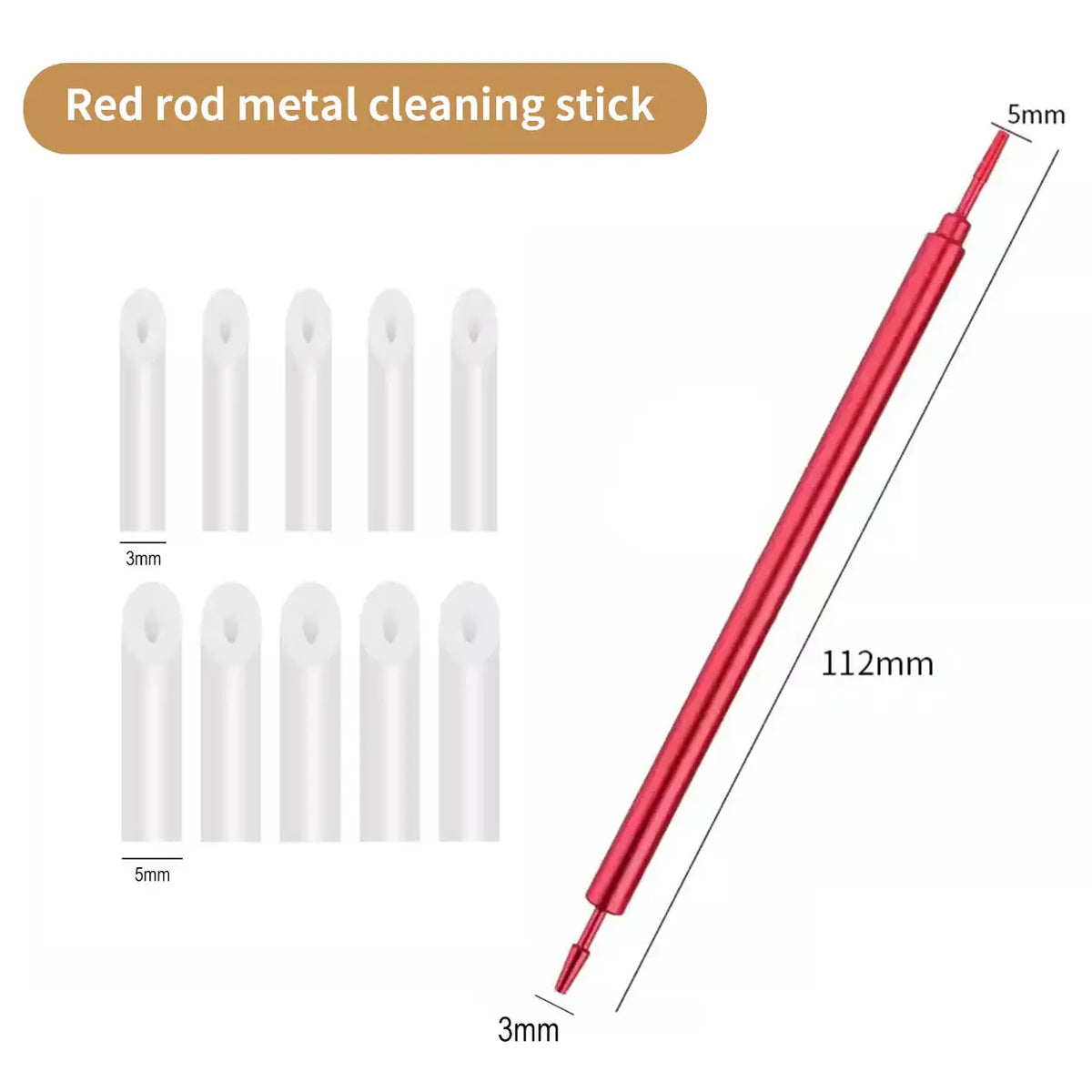 Model Tools – Double Headed Metal Wiping Rod Sponge Head Accurate Detailing