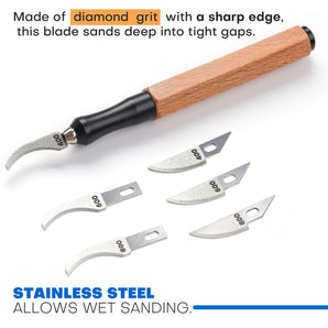 Precision Craft Knife Set - Includes 6 Replacement Blades for Miniature & Model Making