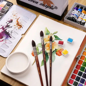 Premium Watercolor Squirrel Mop Brushes