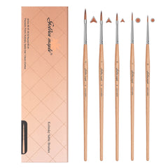 Premium Kolinsky Sable with Beech Wood Handles & Arrow Shaped Miniature Painting Brush