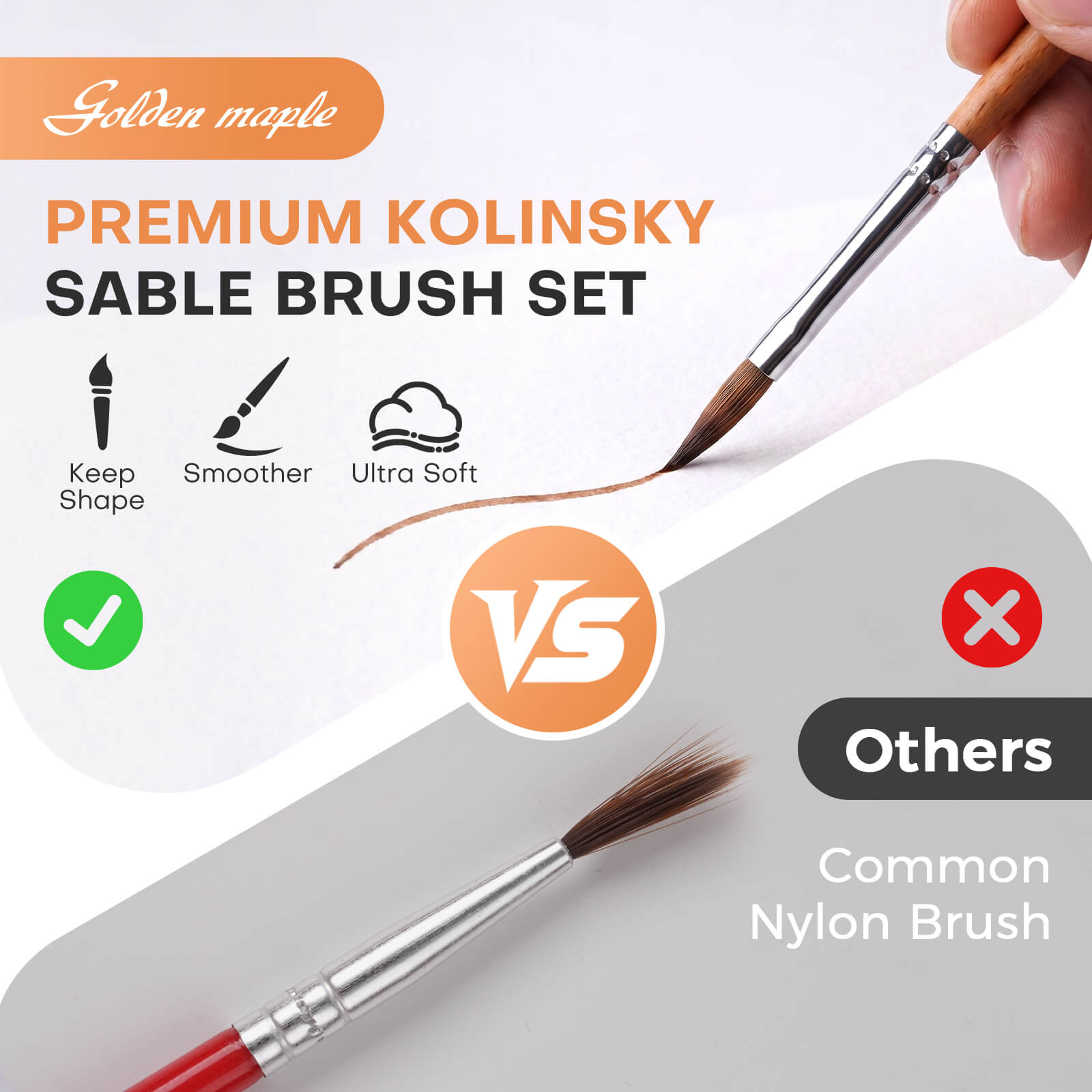 Kolinsky Pinceaux de sable pour peinture miniature Kolinsky Pinceaux de sable pour peinture miniature