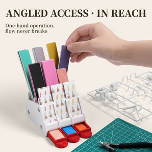 Sanding Tool Organizer – 4-Zone Storage Rack