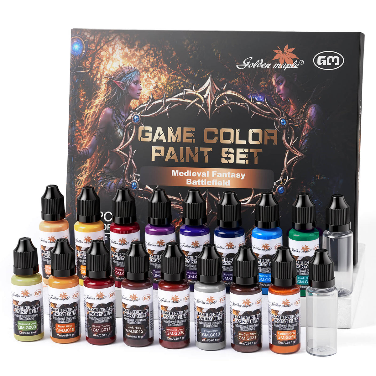 Series 1 Game Miniature Paint Set 16 Bottles x