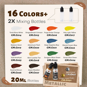 Series 2 | Game Color Miniature Paint Set: 16 Bottles x 20 ml