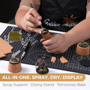 Trapezoidal Cork Handle for Miniature Painting
