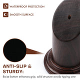 The display plinth features a non-slip design with a baize (felt) bottom.