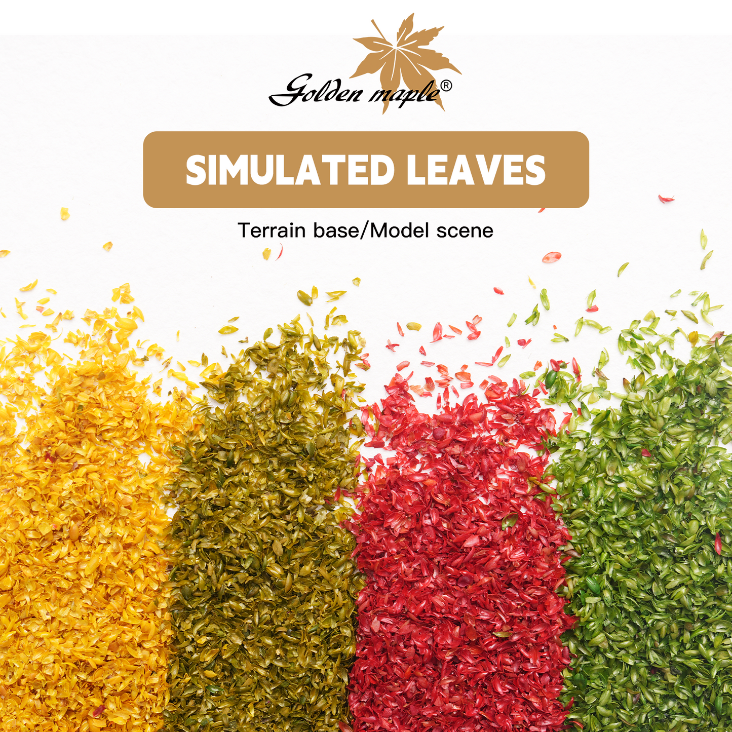Golden Maple Simulated Leaves