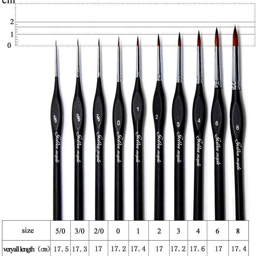 Paint Brush Set Asst. Size (9/Pack) - Mazer Wholesale, Inc.