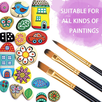 15pcs Nylon Brush Set is suitable for all kinds of painting.