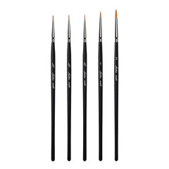 Golden Maple 5PCS Nylon Round Detail Paint Brushes Set (102