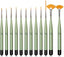 Golden Maple Nylon Paint Brush Set Fan Brush Detail Brush Liner Brush